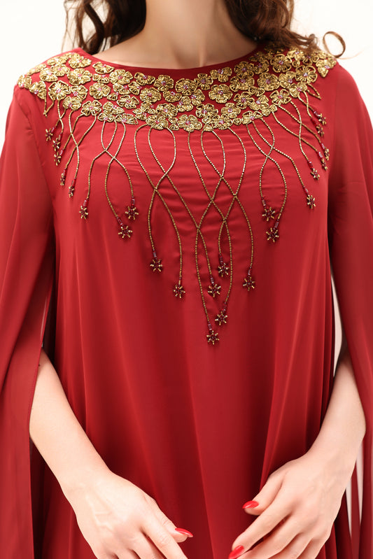 Maroon Jalabiya